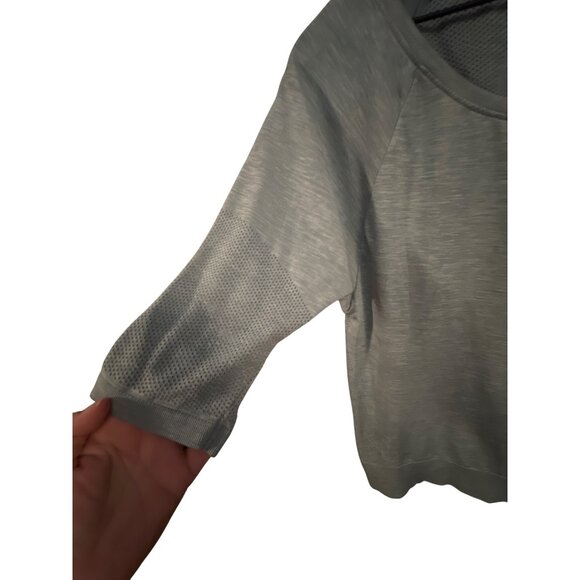 Sweaty Betty Blue Womens Mesh Panel Top Size M - Picture 2 of 4